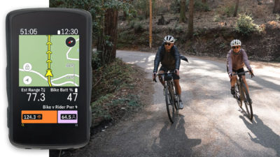 Hammerhead Karoo2 now shows e-bike battery, range as charts & graphs