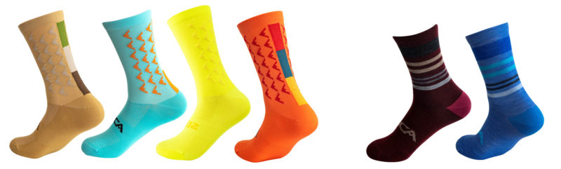 new colors for Silca Aero and Gravel Wool cycling socks