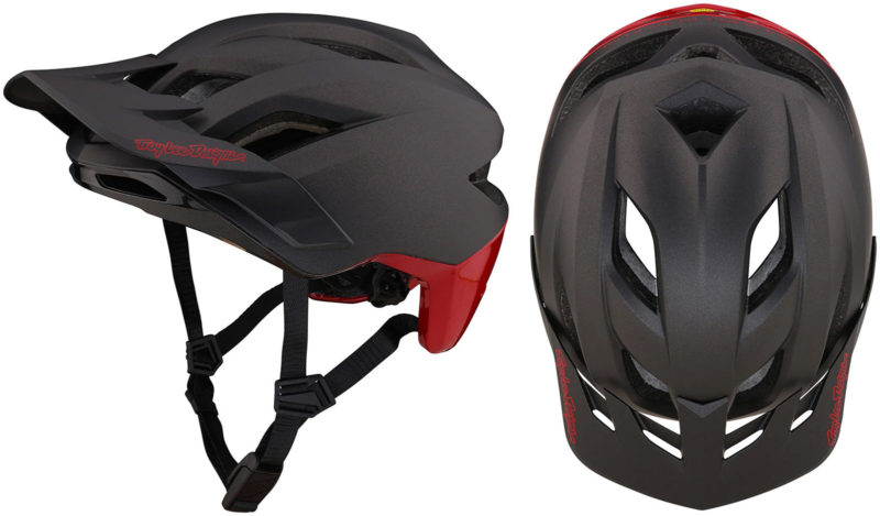 tld flowline se ebike helmet mips dual density eps fidlock magnetic buckle 14 vents red grey colorway