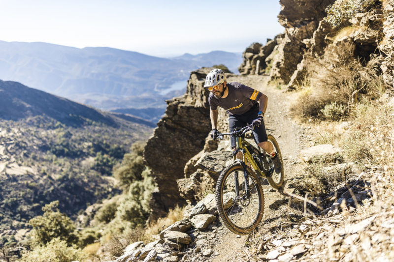 2023 Canyon Neuron CF carbon trail mountain bike, new Neuron photo by Markus Greber, riding