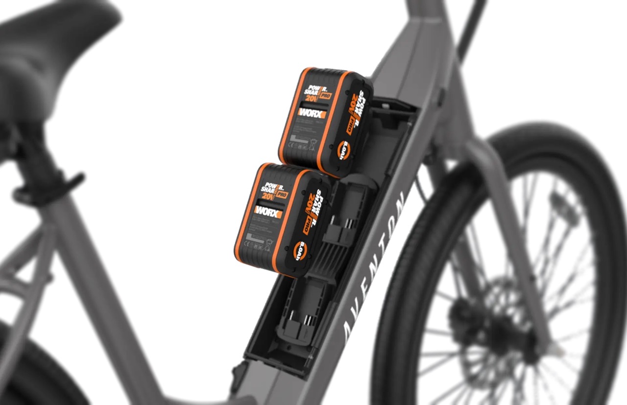 Ebike Powered by a Worx Cordless Power Tool Battery? Aventon says “Yup”!