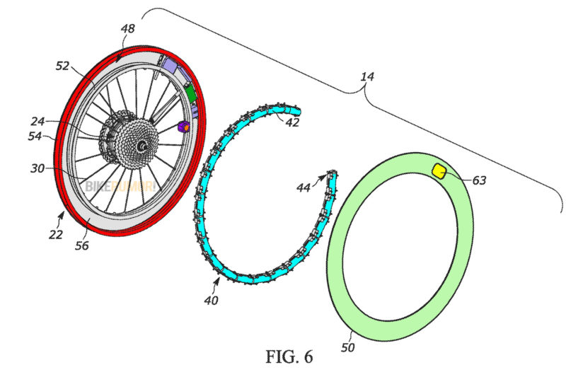 csg ebike wheel internal battery rim