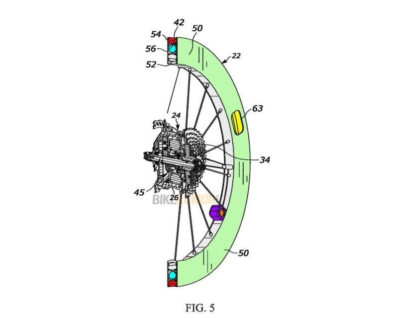 csg ebike wheel internal battery patent cutaway hub drive motor wheel
