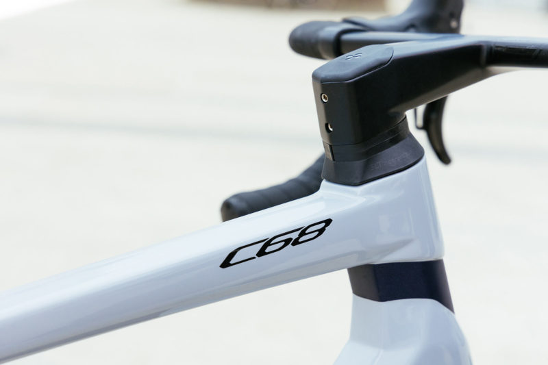 2023 colnago C68 allroad bike integrated cockpit and head tube detail