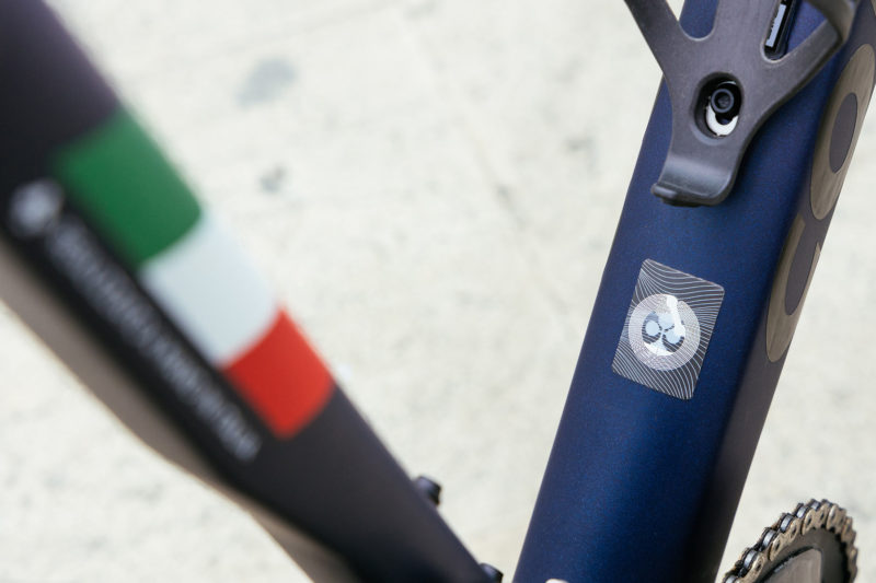 2023 colnago C68 allroad bike NFC blockchain tag detail