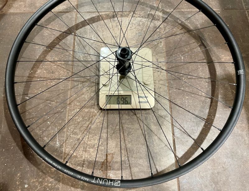 HUNT XC Wide Wheelset review front wheel weight
