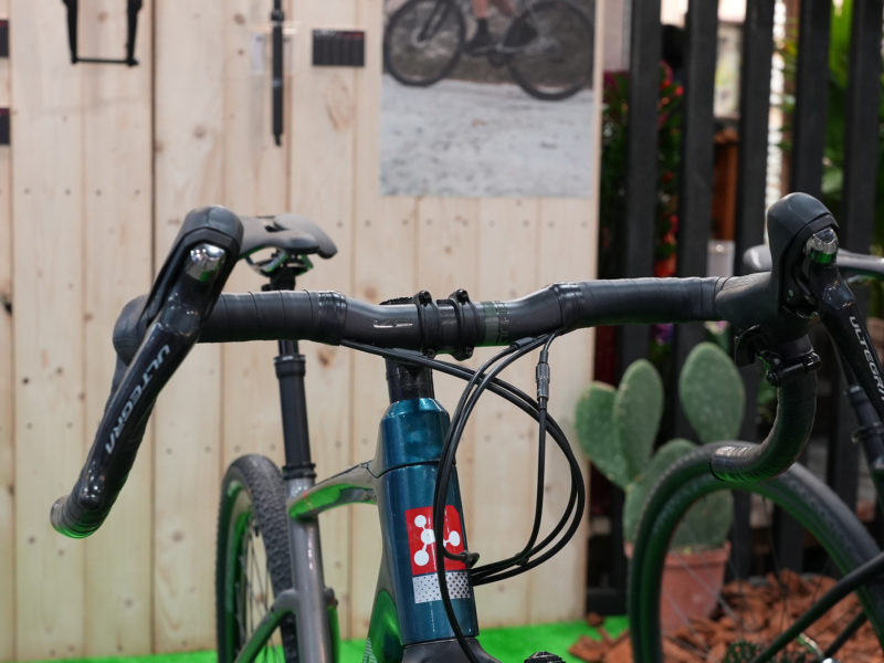 KS Ether carbon gravel bike handlebar with raised ergonomic shapes