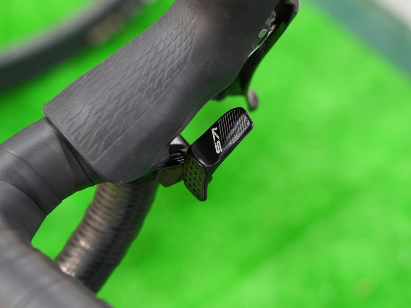 KS iS Rage gravel bike suspension dropper seatpost remote lever for drop bars