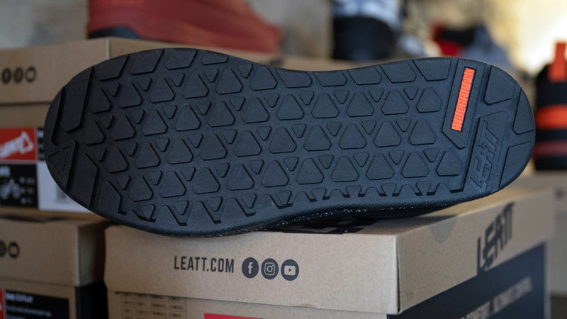 2023 Leatt MTB shoes, new WaffleGrip Pro sole with new RIdeGrip Pro rubber