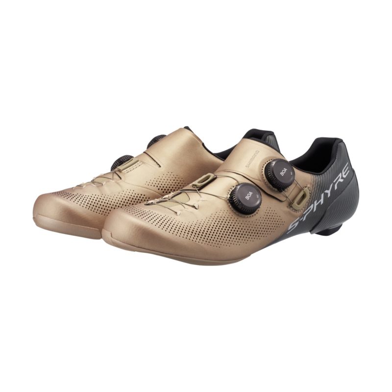 pair of Champagne Shimano S-Phyre shoes 