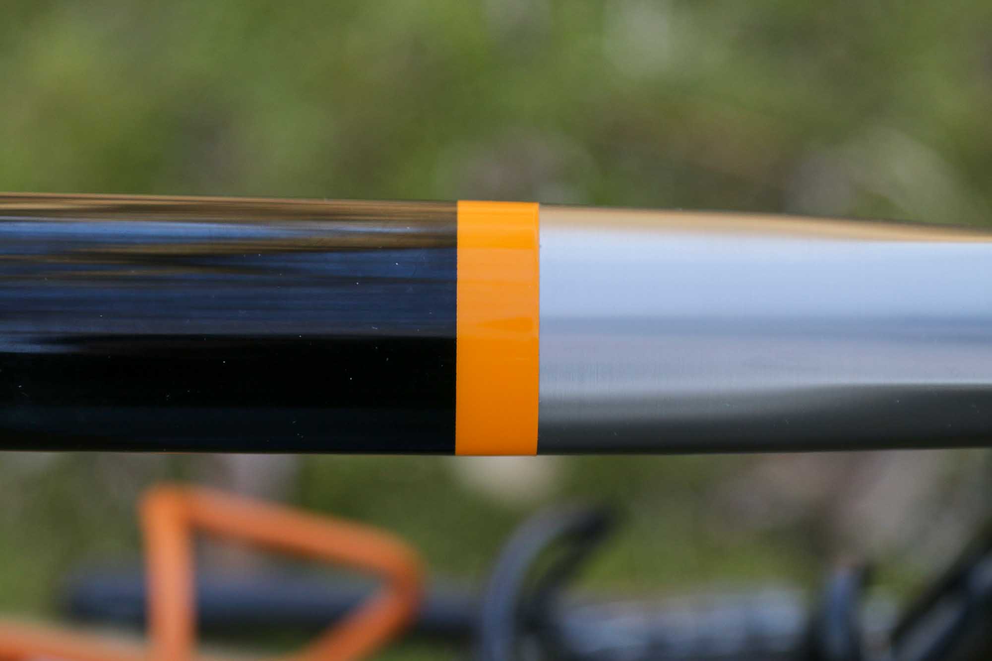 top tube paint line on T-Lab X3-S