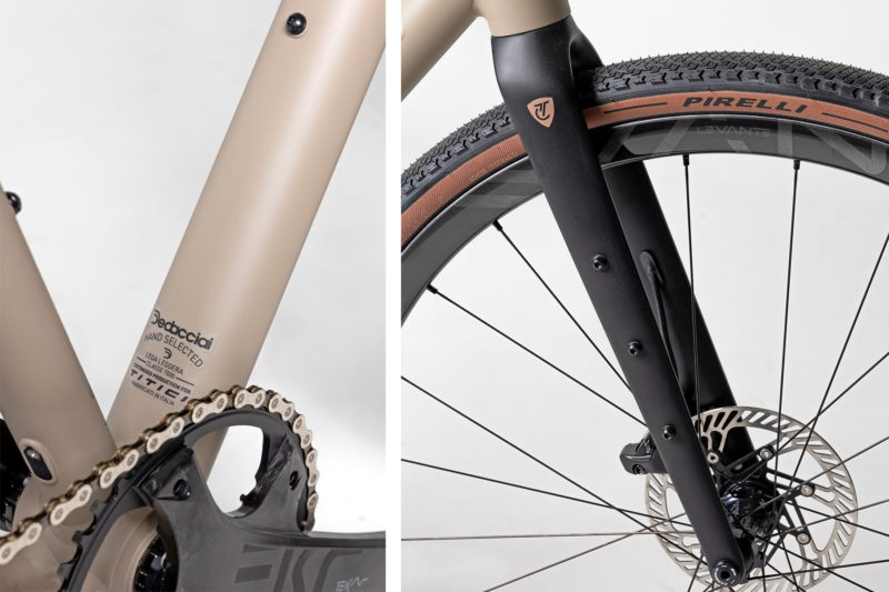 Titici Alloi PATH flexing aluminum alloy bikepacking gravel bike, frame & fork details