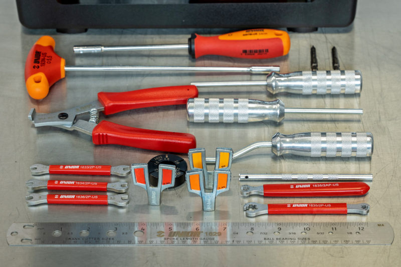 Unior Bike Tools add new bicycle repair toolkits, Master Wheel Building Kit contents