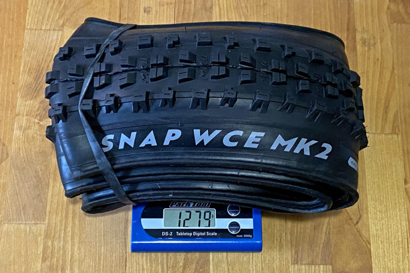 Vee Tire Gravity mountain bike tires, new Snap WCE MK2 enduro, 1279g actual weight