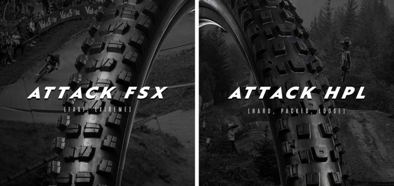 वी टायर ग्रेविटी माउंटेन बाइक टायर, अपडेटेड अटैक FSX और HPL