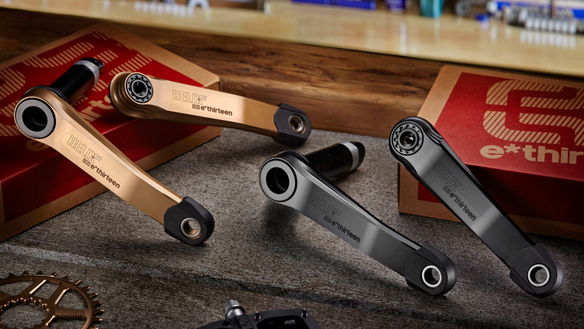 e*thirteen Helix Race Alloy Crank Arm Set - 160mm Black main image 0