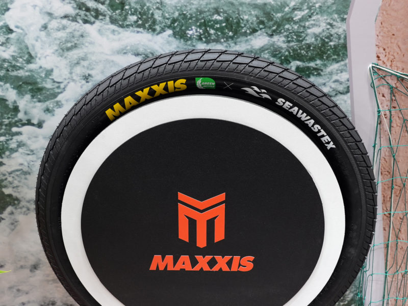 Maxxis green eco tires with seawastex recycled nylon casing made from fishing nets