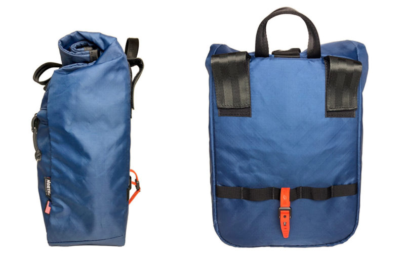 North St. Adventure Micro Pannier bag shown from back and side