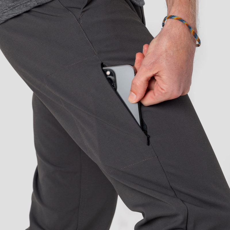 details of pocket on the Ornot Mission Pants