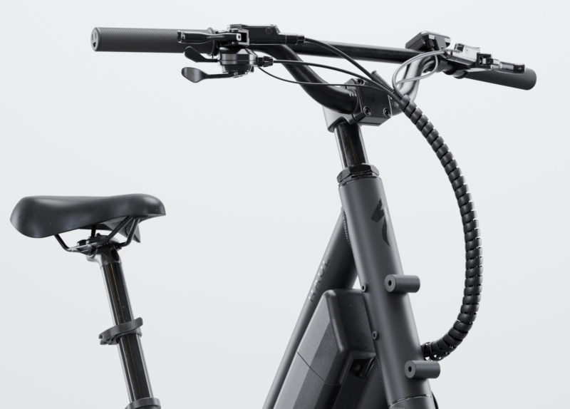 closeup details of new Specialized Globe Haul ST e-cargo bike 