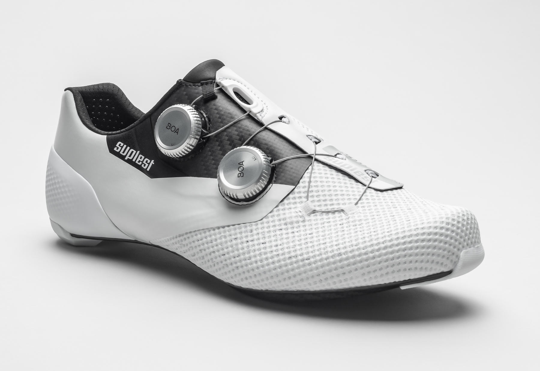 Cancellera signature Suplest Edge 2.0 road bike shoes shown from front angle