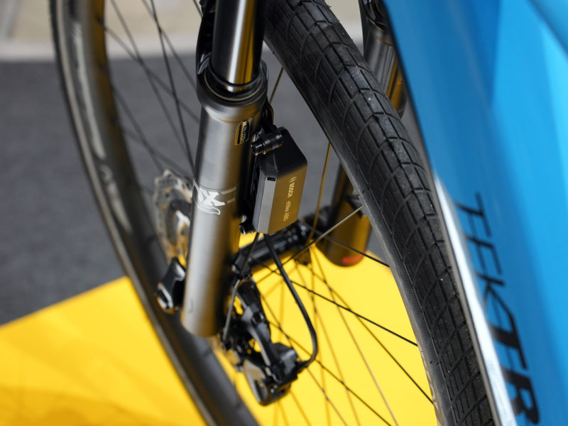 Tektro and Bosch antilock brakes for e-bikes shown on a bike