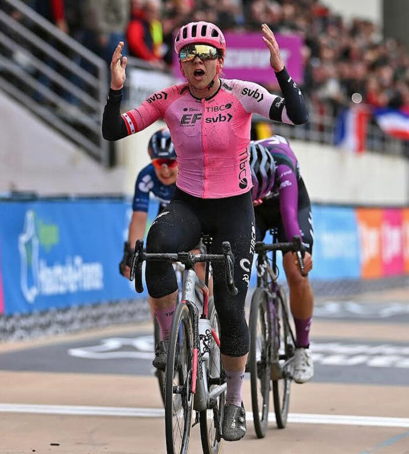 2023 Paris Roubaix Femmes victory for Alison Jackson of EF Education-TIBCO-SVB