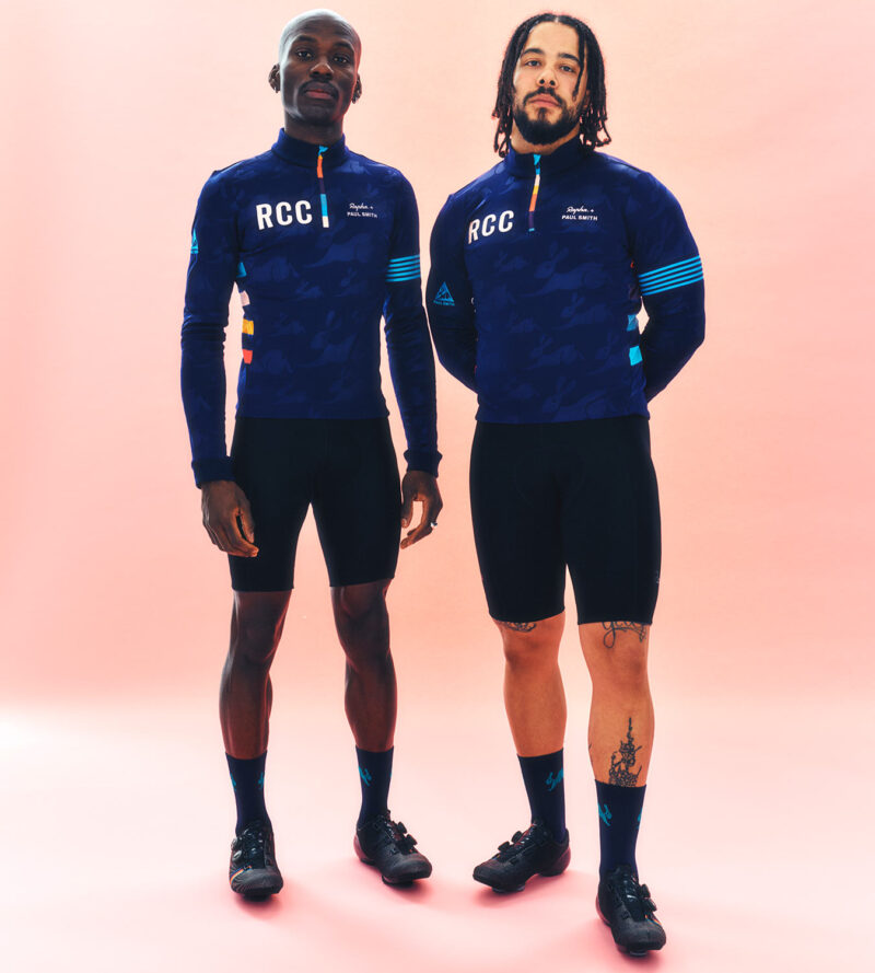 Rapha + Paul Smith 2023 limited edition cycling club kit, RCC blue