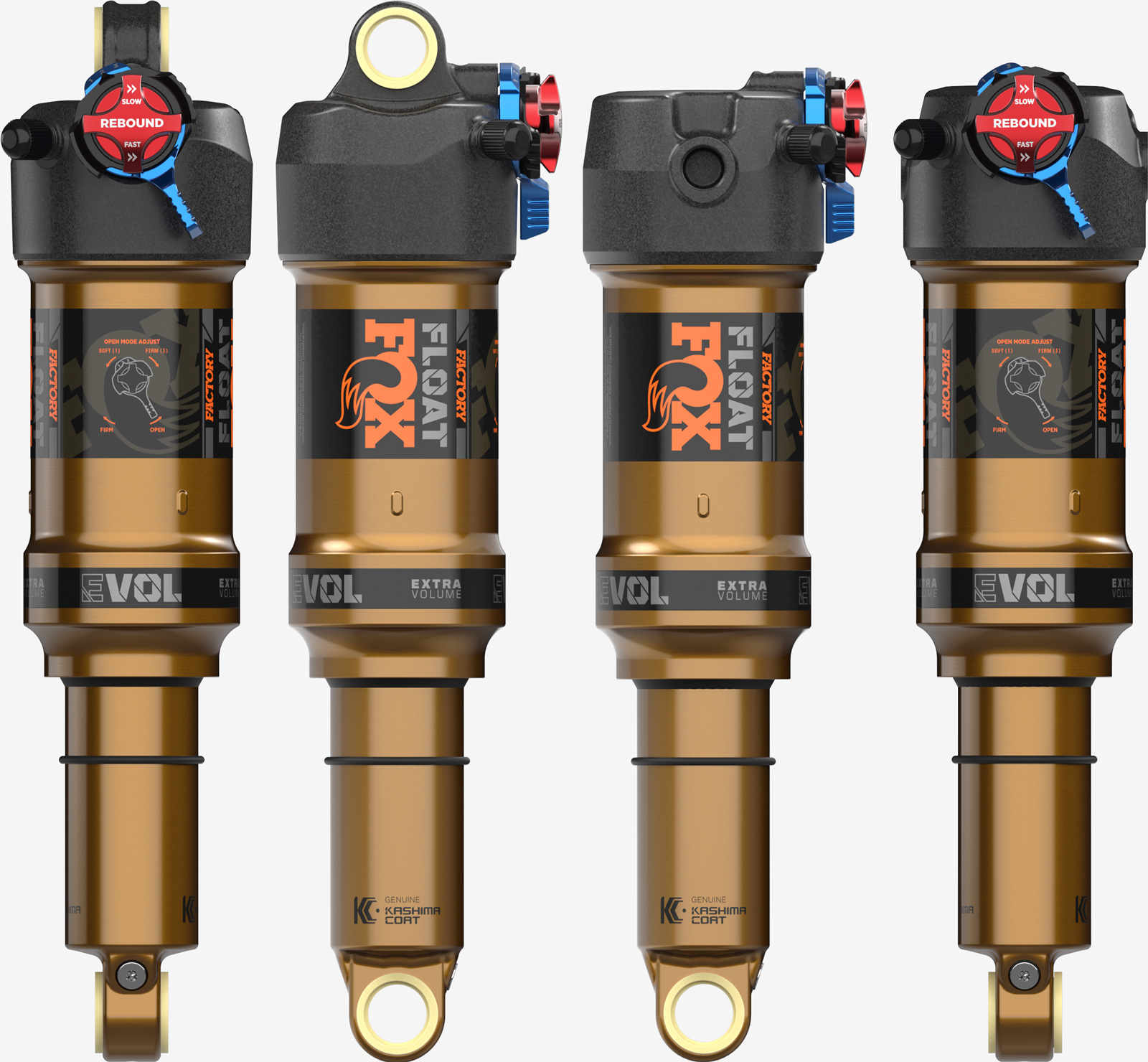 Fox Release 2024 FLOAT FLOAT SL Air Shocks For Weight Conscious Trail   2024 Fox Float Factory Air Shock Standard Eyelet Trunnion Mount 