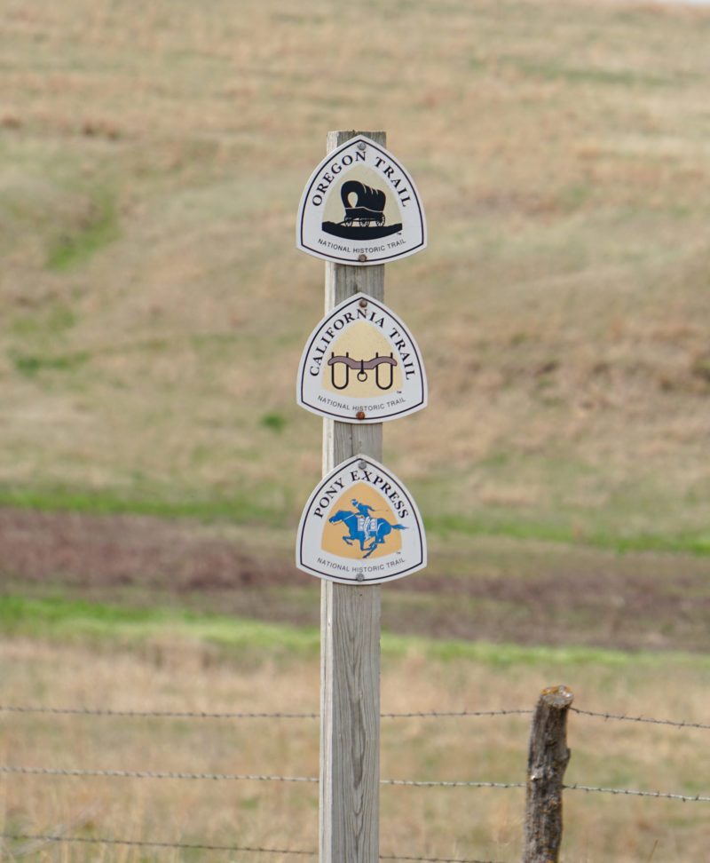 Bikepacking Roots Pony Express route signs