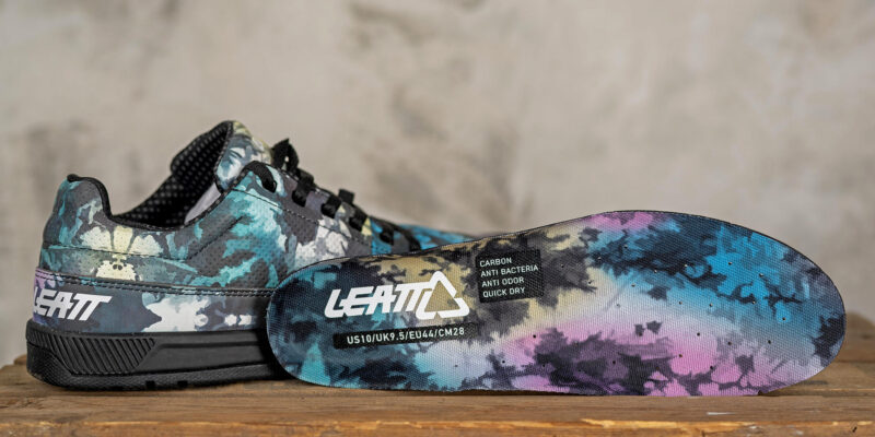 Leatt MTB 2.0 Tomas Lemoine Signature limited edition affordable flat pedal mountain bike shoes, colorful