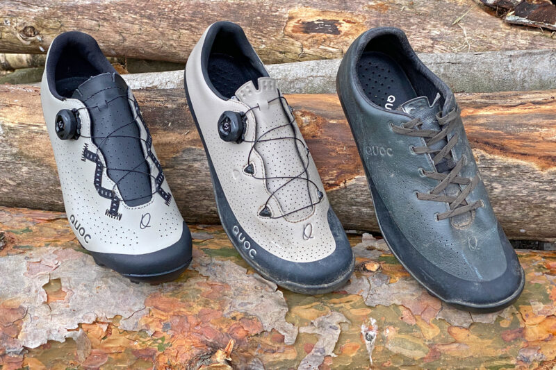 Quoc Escape Off-Road gravel & mountain bike shoes, compared to Gran Tourer lacing