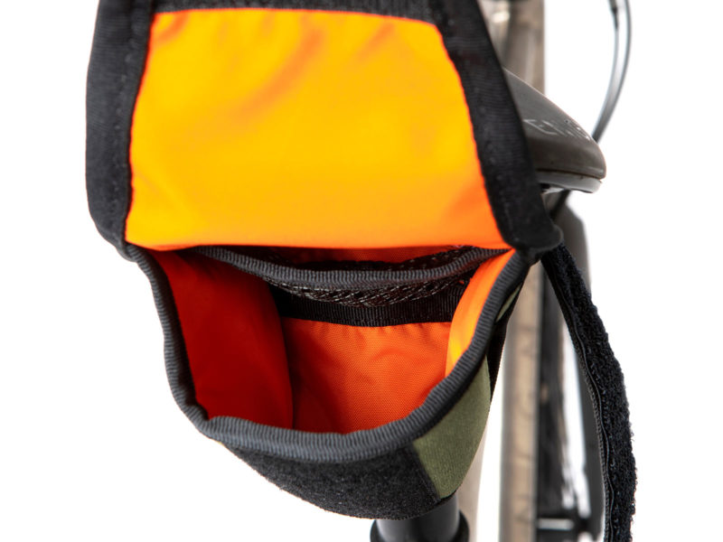 Restrap Tool Pouch small everyday saddlebag review, made-in-the-UK, inside