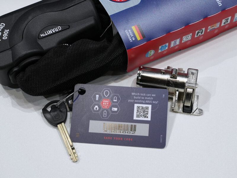 abus bike lock key core can be matched across bikes and locks