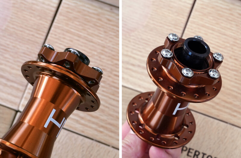 project 321 G3 hubs with all-in-one centerlock and 6-bolt brake rotor design