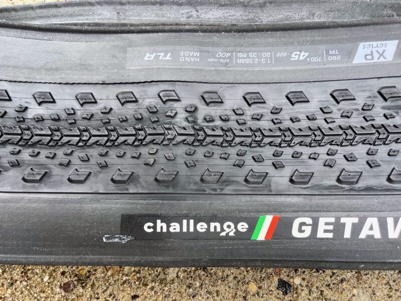 Challenge Getaway XP Gravel Tire tread flat