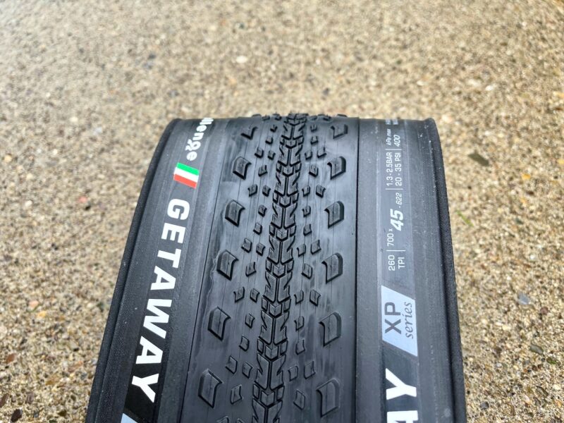 Challenge Getaway XP Gravel Tire tread front