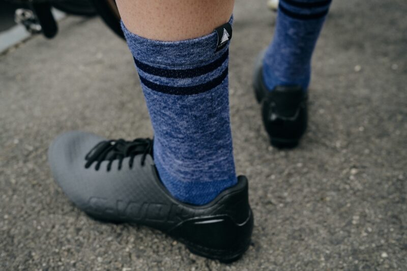 Pinebury sock close up blue