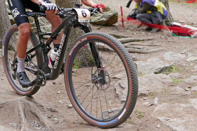 Prototype Schwalbe First Ride fast-rolling XC race mountain bike tire