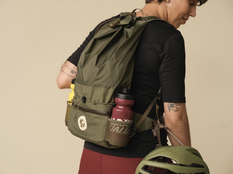 S:F Expandable Hip Pack expanded as a backpack