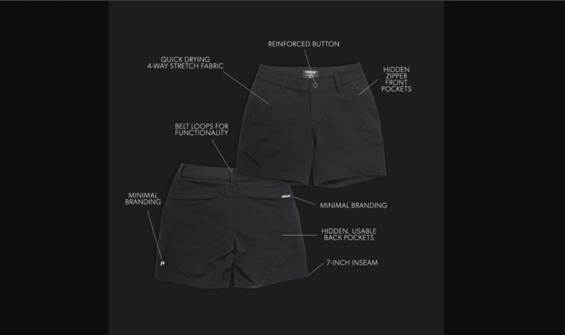 hot lap shorts with attributes indicated