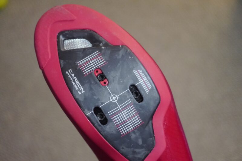Sole ventilation on the Shimano S-Phyre RC9