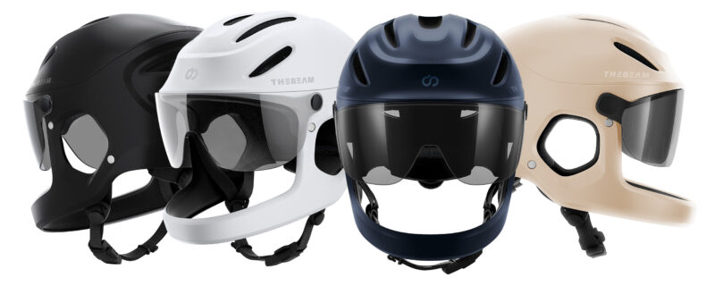 The Beam x Virgo MIPS full-face commuter ebike helmet on Kickstarter now, the safest cycling helmet for e-bikes, color options
