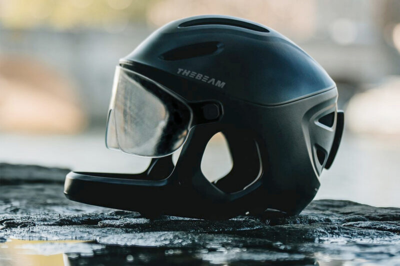 The Beam x Virgo MIPS full-face commuter ebike helmet on Kickstarter now, the safest cycling helmet for e-bikes, side