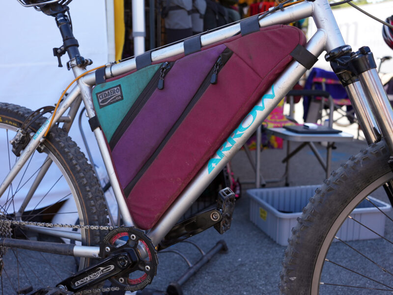 cedaero saddle bag and custom bicycle frame bags