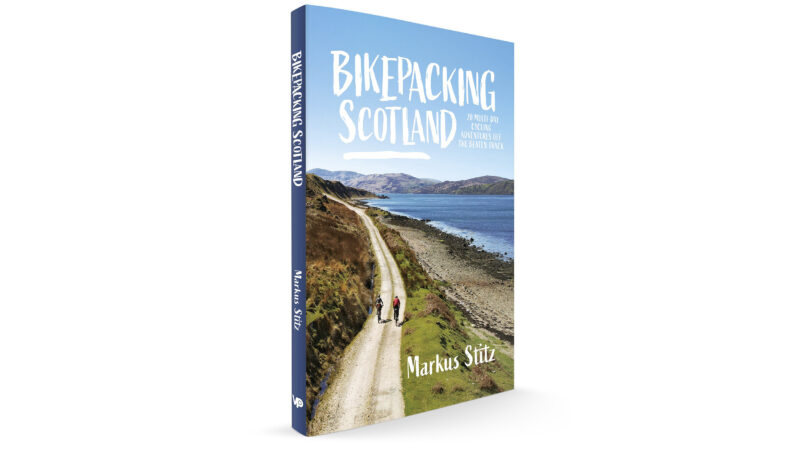 the front cover of Bikepacking Scotland 