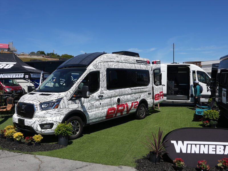 winnebago eRV electric ford transit camper van