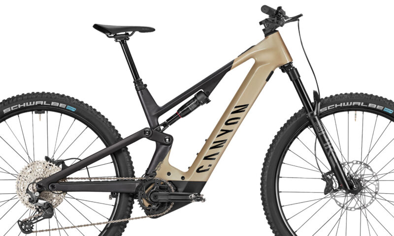 2023 Canyon Neuron:ON CF lightweight 140mm carbon all-mountain ebike, trail eMTB,frame detail