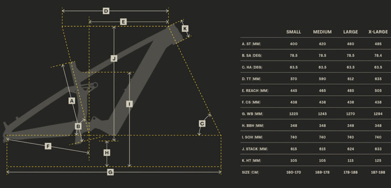 Devinci e-Troy ebike geometry