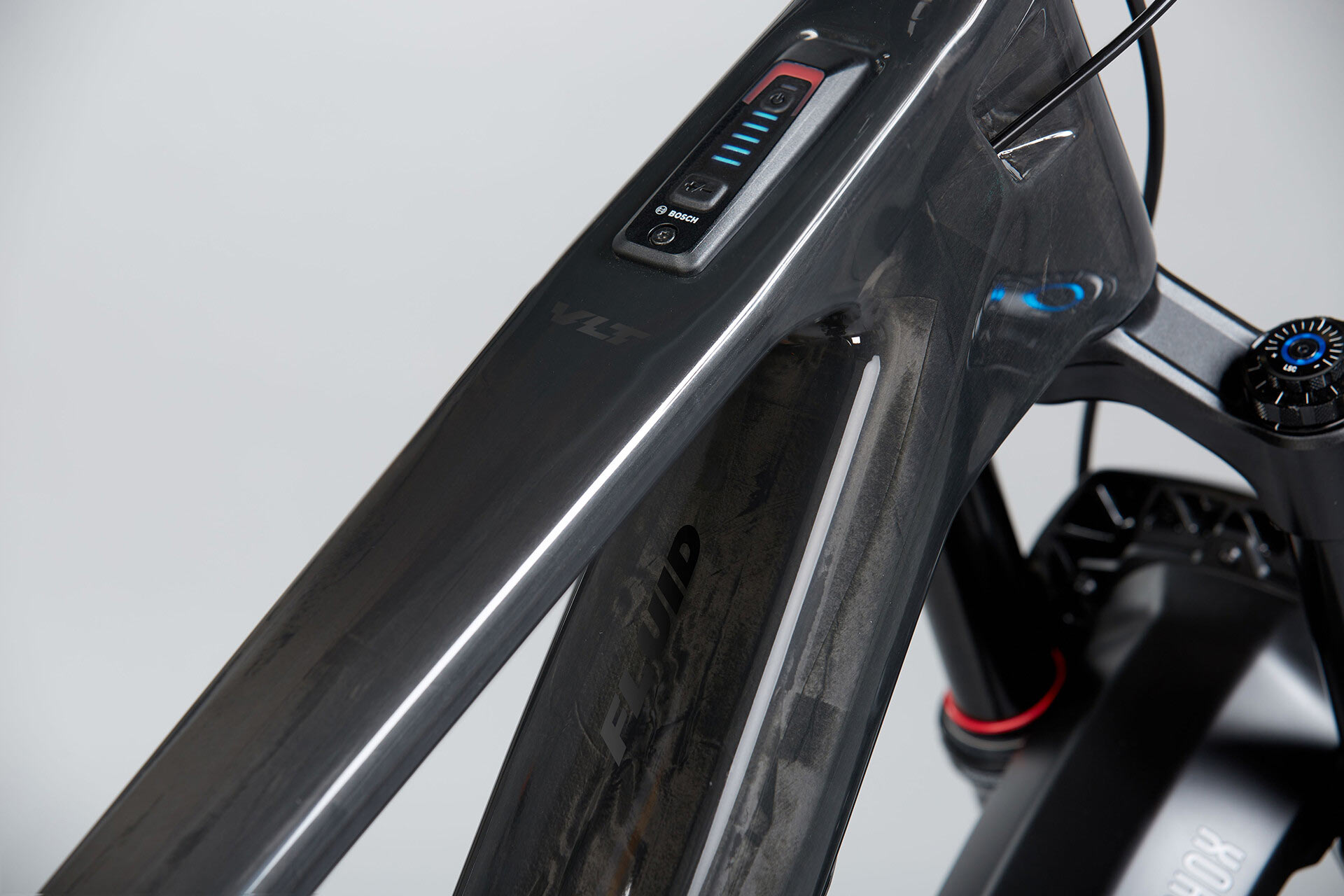 frame details on norco fluid VLT lightweight e-mountain bike